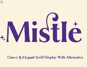 Mistle font