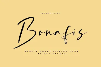 Bonafis Handwritten Script font