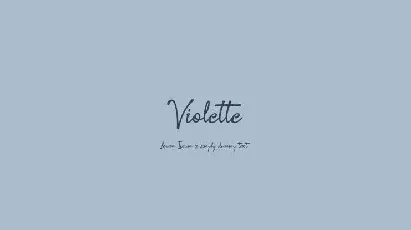 Violette font