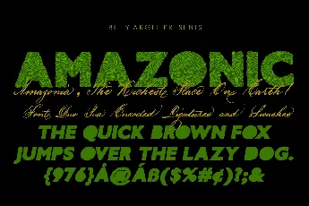 AMAZONIC PERSONAL USE font