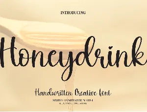 Honeydrink font