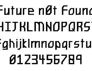 Future n0t Found font