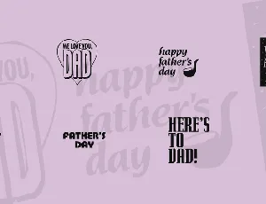 KR Father's Day Dings font