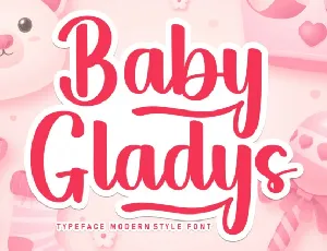 Baby Gladys font