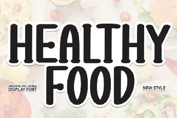 Healthy Food Display font