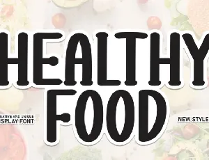Healthy Food Display font