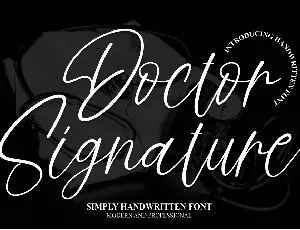 Doctor Signature font