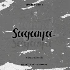 Saganta Script font