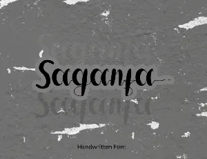 Saganta Script font