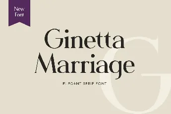 Gimetta Marriage font