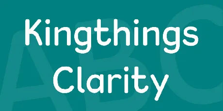 Kingthings Clarity font