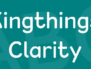 Kingthings Clarity font