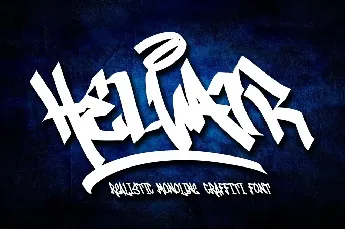 Helvair Graffiti font