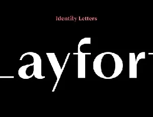 Layfort Family font