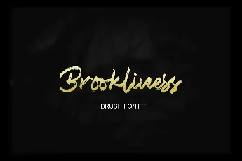 Brookliness Brush font