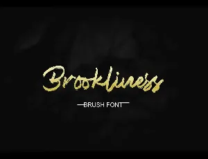 Brookliness Brush font