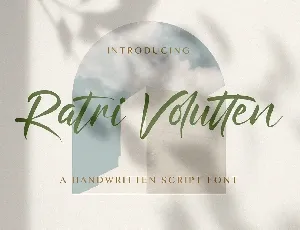 Ratri Volutten font