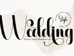 Wedding Script font