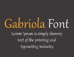 Gabriola font