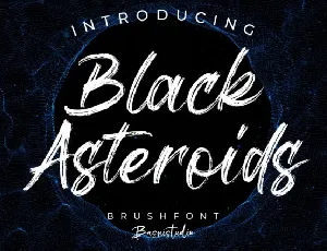 Black Asteroids font