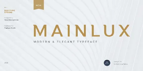 Mainlux Sans Serif Typeface font