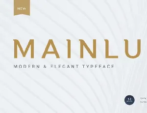 Mainlux Sans Serif Typeface font