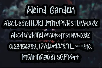 Weird Garden - Personal Use font