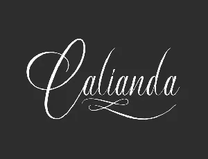 Calianda Demo font