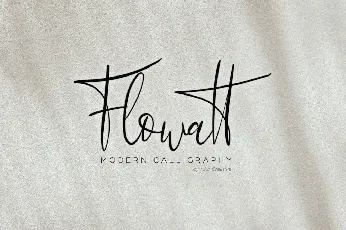 Flowatt font