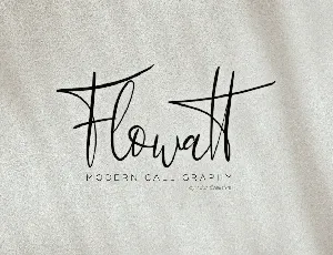 Flowatt font