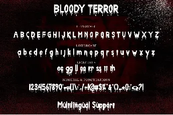 Bloody Terror font