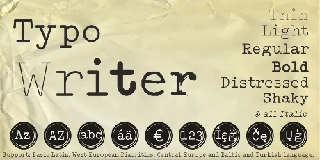 Typo Writer font