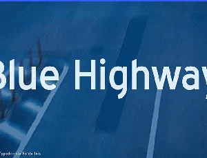 Blue Highway font