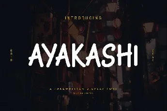 Ayakashi font