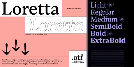 Loretta font