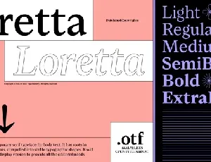 Loretta font