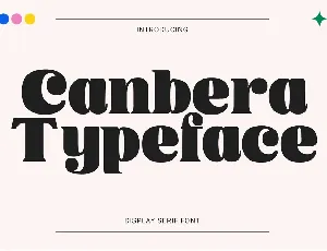 Canbera font