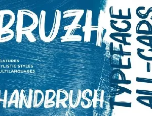 Bruzh Brush font