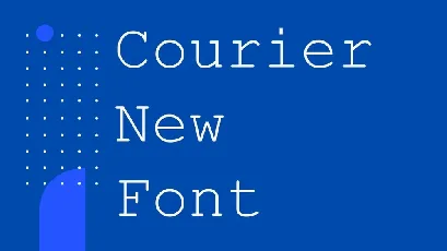 Courier New font