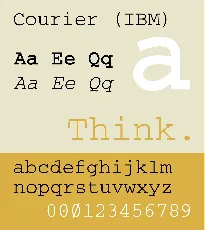 Courier New font