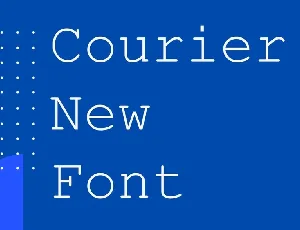 Courier New font