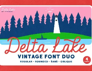 Delta Lake font