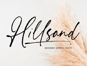 Hillsand font