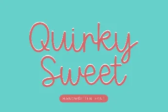 Quirky Sweet font