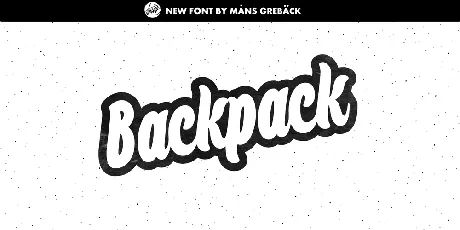 Backpack Script font