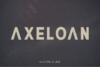 Axeloan font