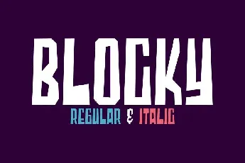 Blocky 2 Styled font