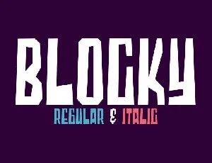 Blocky 2 Styled font