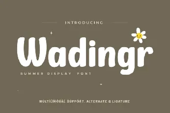 Wadingr Display font