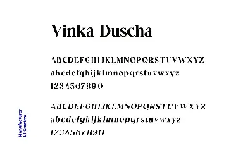 Vinka Duscha font